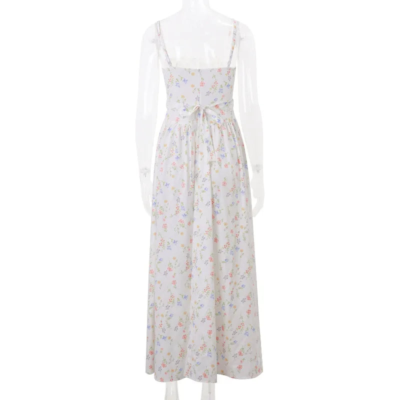 Luna Belle Elegantes Sommerkleid - Blumen Maxi S-XL