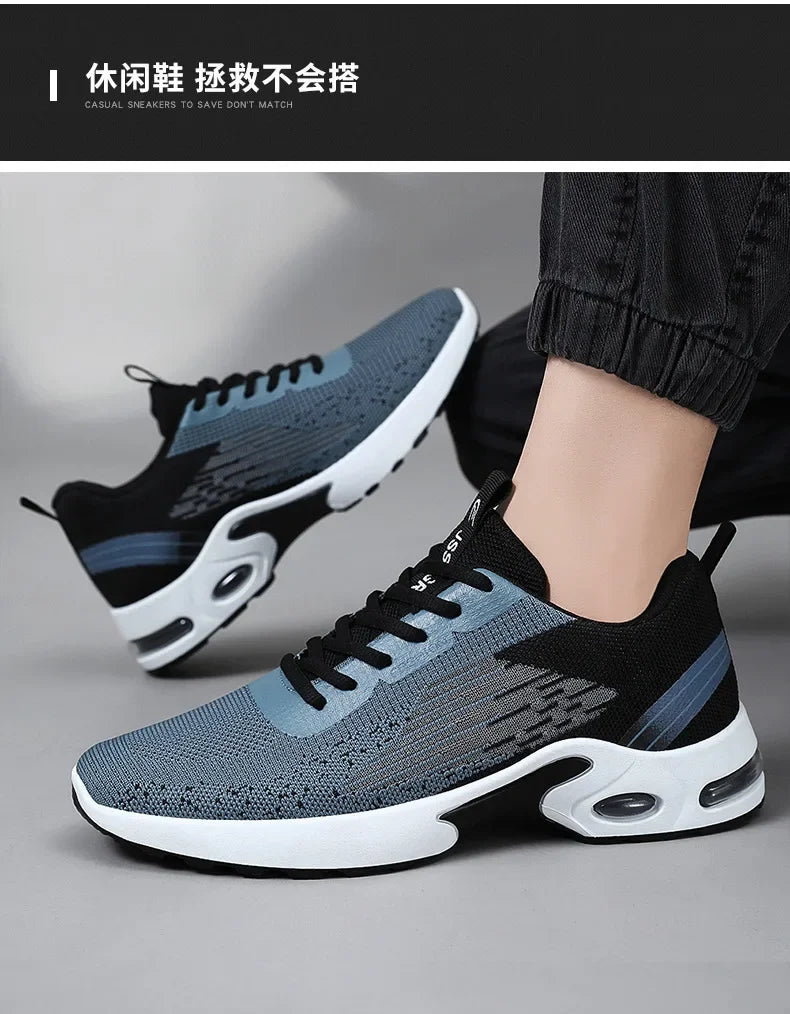 Fashionable Breathable Sneakers for Men - Stylish Mesh Casual Shoes for Daily Wear