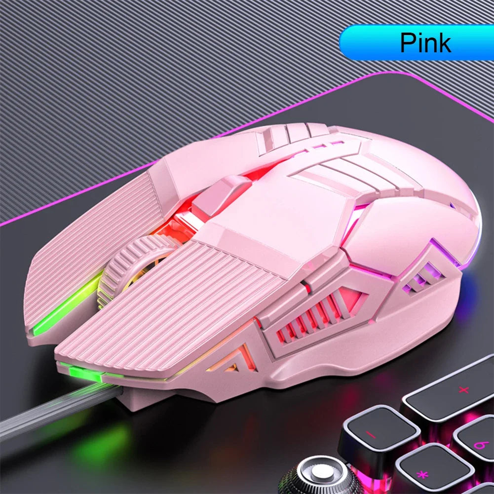 Fanmuran Gaming-Maus Ergonomisch - 3200 DPI, 6 Tasten, RGB