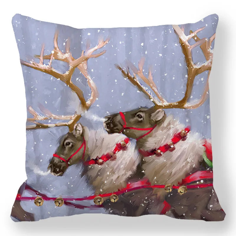 2025 New Year Christmas pillow case 30*50cm,40*40cm,45x45cm, cushion cover home Christmas decoration pillow case