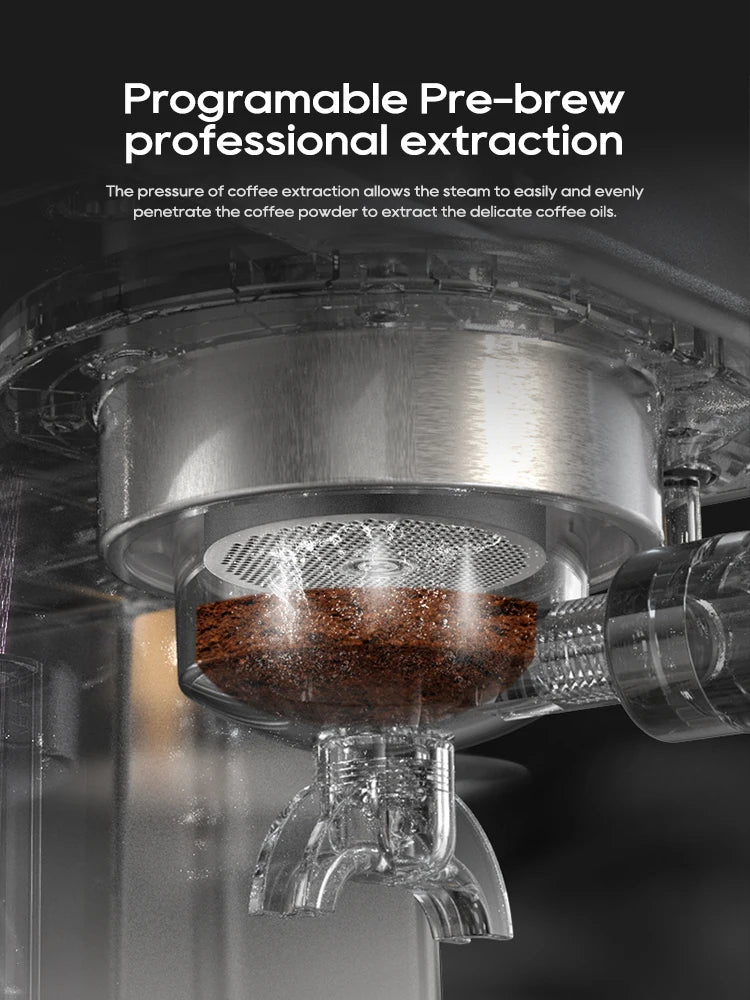 Espresso-Maschine 2025: HiBREW 20Bar Semi-Automatic H10A Temperatur-Einstellbar 58mm Portafilter Professional Barista Collection
