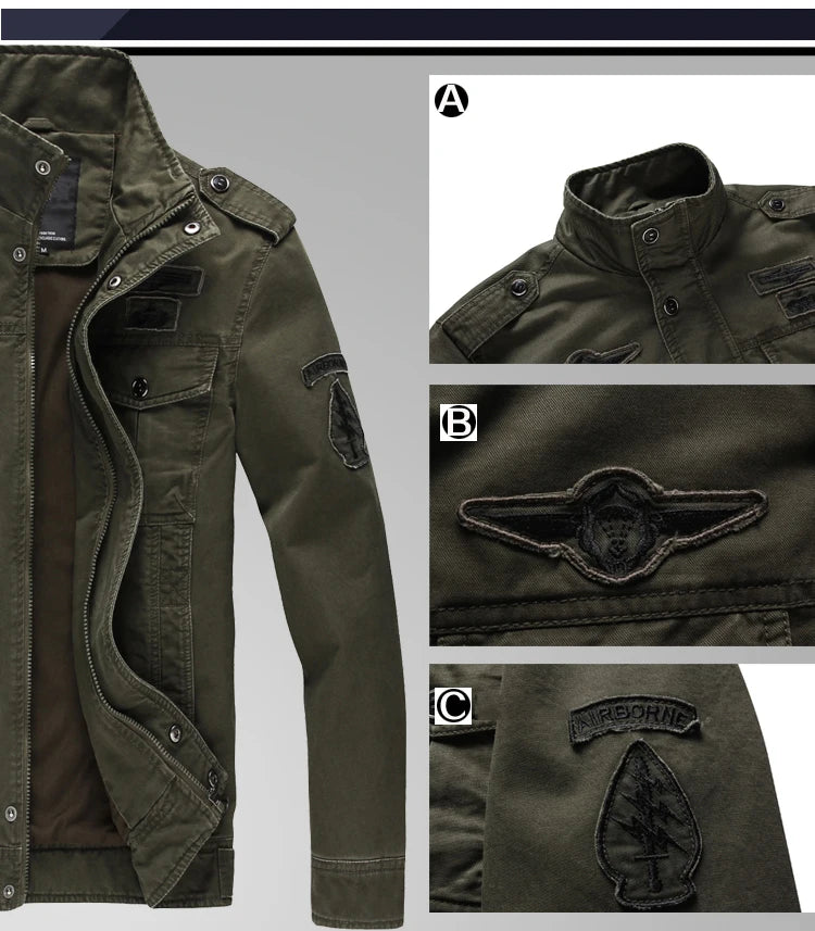 Alpha Military Jacke Casual - Baumwolle M-6XL Taschen
