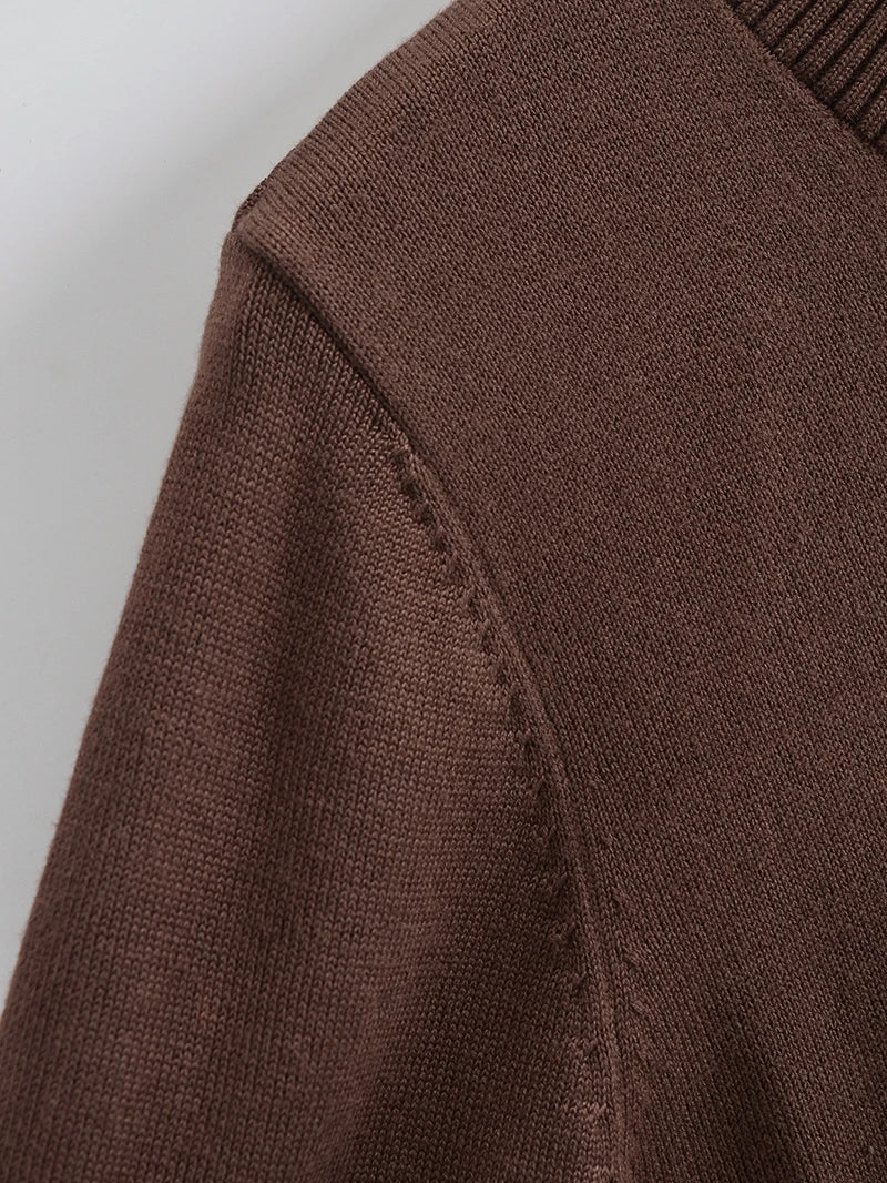 BRUSCRESTCN Korean Crop Cardigan - Größe M Schwarz