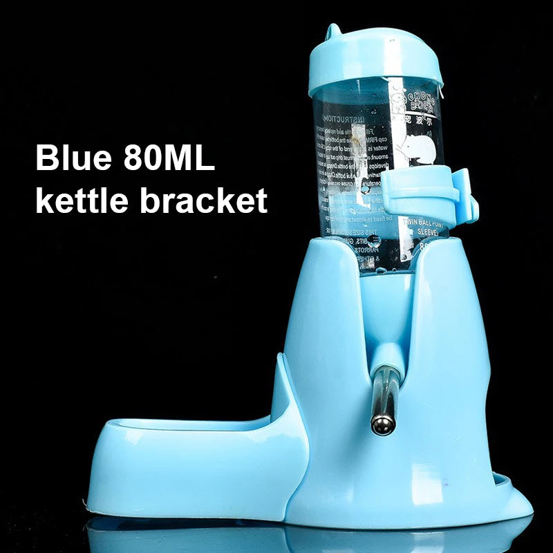 New Pet Hamster Automatic Feeder Small Hedgehog Golden Bear Feeder Water Dispenser Vertical Ball Water Bottle Pet Supplies