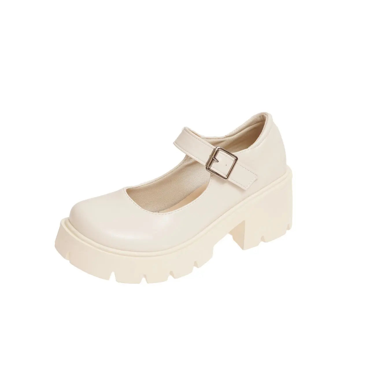 Frauen Schuhe 2025 - Neue Mädchen Lolita Schuhe Leder Herz Knöchel - Mary Jane Schuhe Süß Sexy Retro British Style