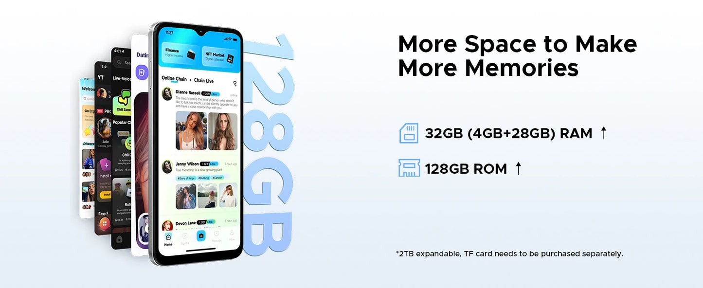 DOOGEE Note56X Pro Gemini AI - 6150 mAh Unisoc T7225 Octa Core 6,56 Zoll