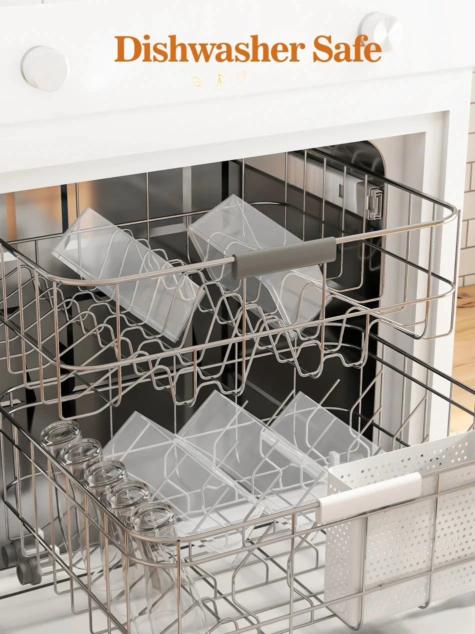 Frischhaltedosen mit Deckel, Gefrierbehälter, Lunchbox, 26 Stück (13 Behälter, 13 Deckel), 8 x 1000 ml und 5 x 140 ml