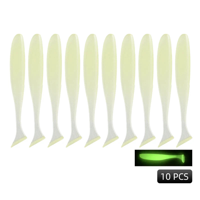 MEREDITH Easy Shiner Angelköder 50mm 65mm 75mm 100mm Wobbler Karpfen Angeln Weiche Köder Silikon Künstlich Plastik Köder