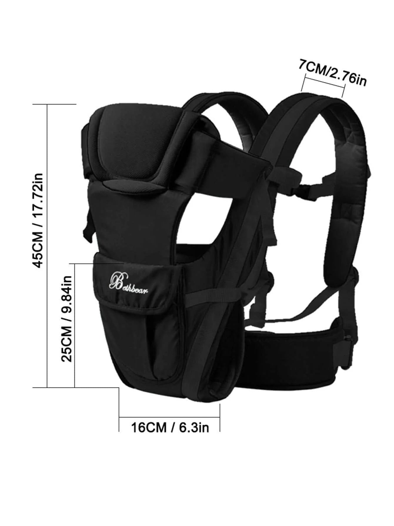 Premium Baby Tragerucksack Multifunktional - Babytrage Rucksack 6-in-1 Tragepositionen - Ergonomisch Komfort 0-24 Monate 10kg Belastbar