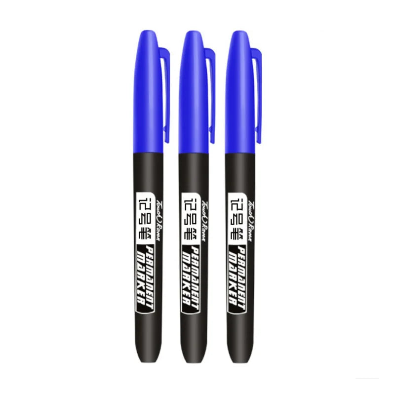 AIWOSUOAIB Permanentmarker 3er Öl - 1,5mm Schwarz Blau