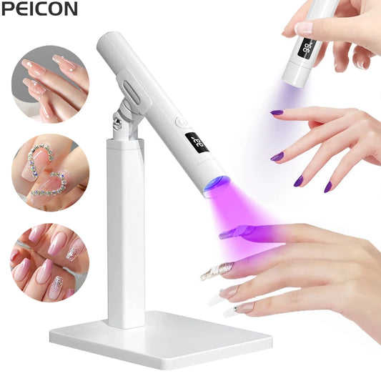 Nagellampe 2025: UV LED Mini Nail Lamp Portable Manicure Dryer Stand Professional Ultraviolet Collection