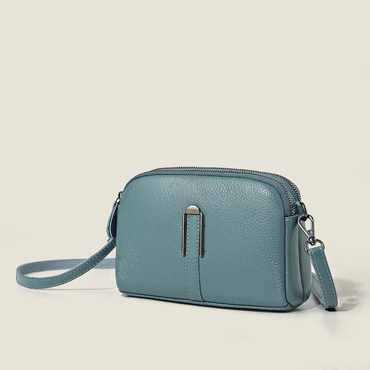 Echtes Leder Tasche Luxus Frauen Crossbody Tasche Für Frau Weiblich Einfarbig Clutch Handy Taschen Schultertasche Messenger Tasche Sac