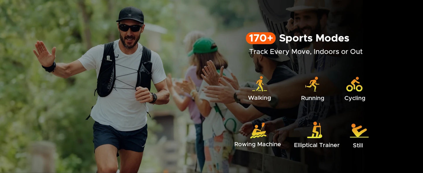 DOOGEE Anywise W1 Wasserdicht - Batterie 550 mAh, Akkulaufzeit 14 Tage, Display 1,43 Zoll