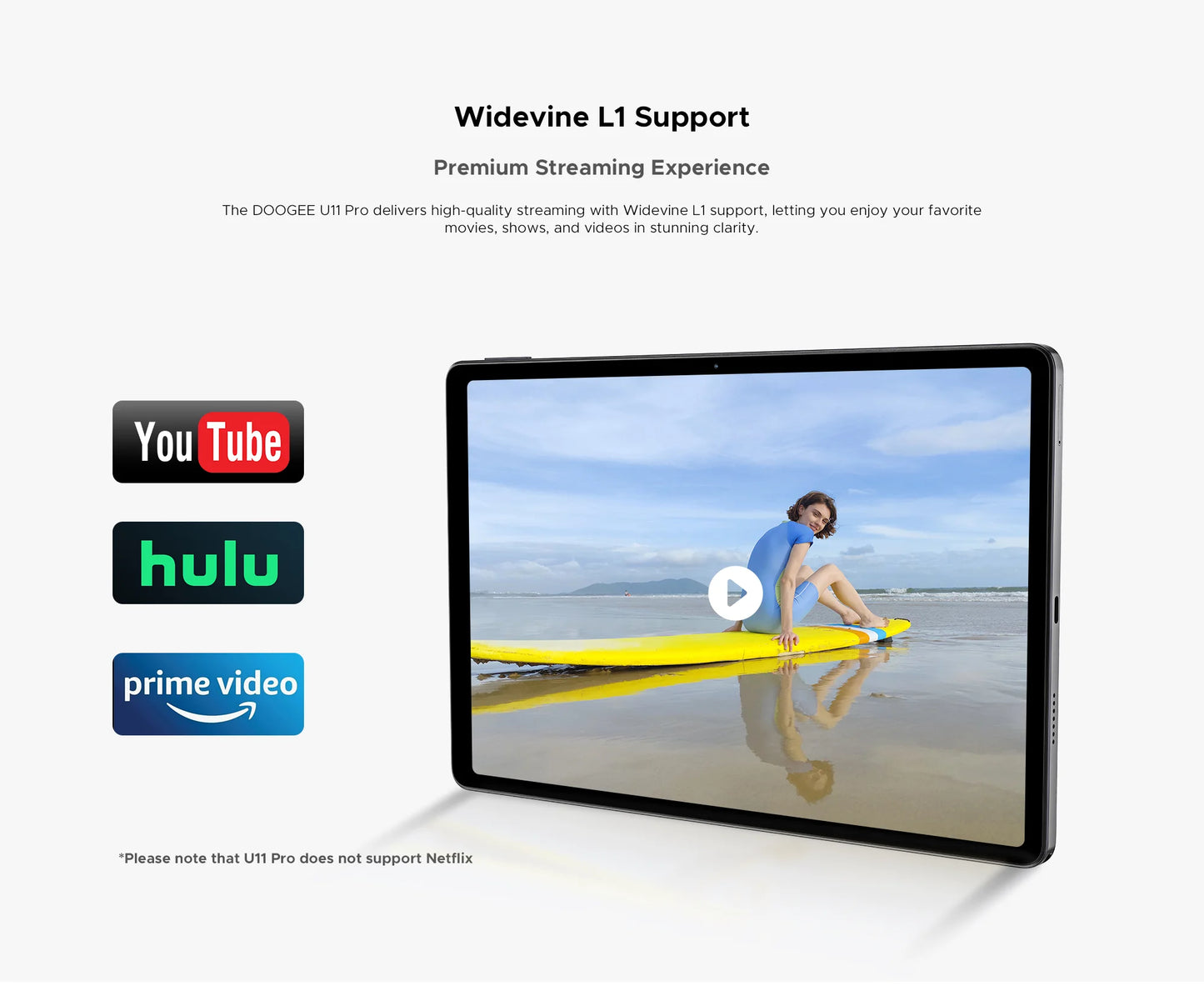 DOOGEE U11 Pro Android 15 - 8580mAh Akku, 256GB Speicher, 11Zoll