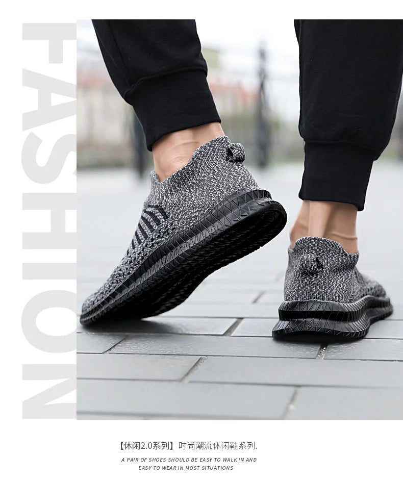 Men Shoes Lightweight Sneakers Men Fashion Casual Walking Shoes Breathable Slip on wear-resistant Mens Loafers Zapatillas Hombre