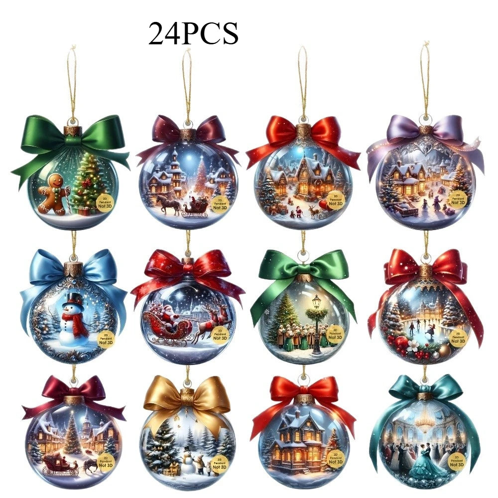 Choice Weihnachtskugeln Set Glitzernd - Kapazität 12/24 Stück, Nicht Elektrisch