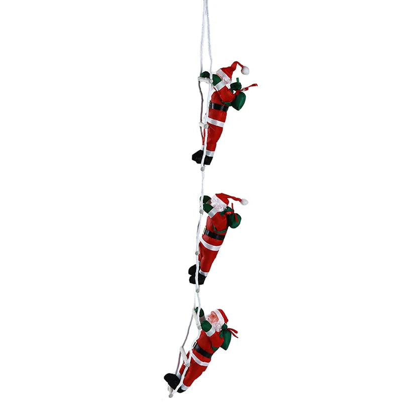 Beeinch Weihnachtsmann-Kletteranhänger - Größe 12 cm Kunststoff Seillänge 20 cm