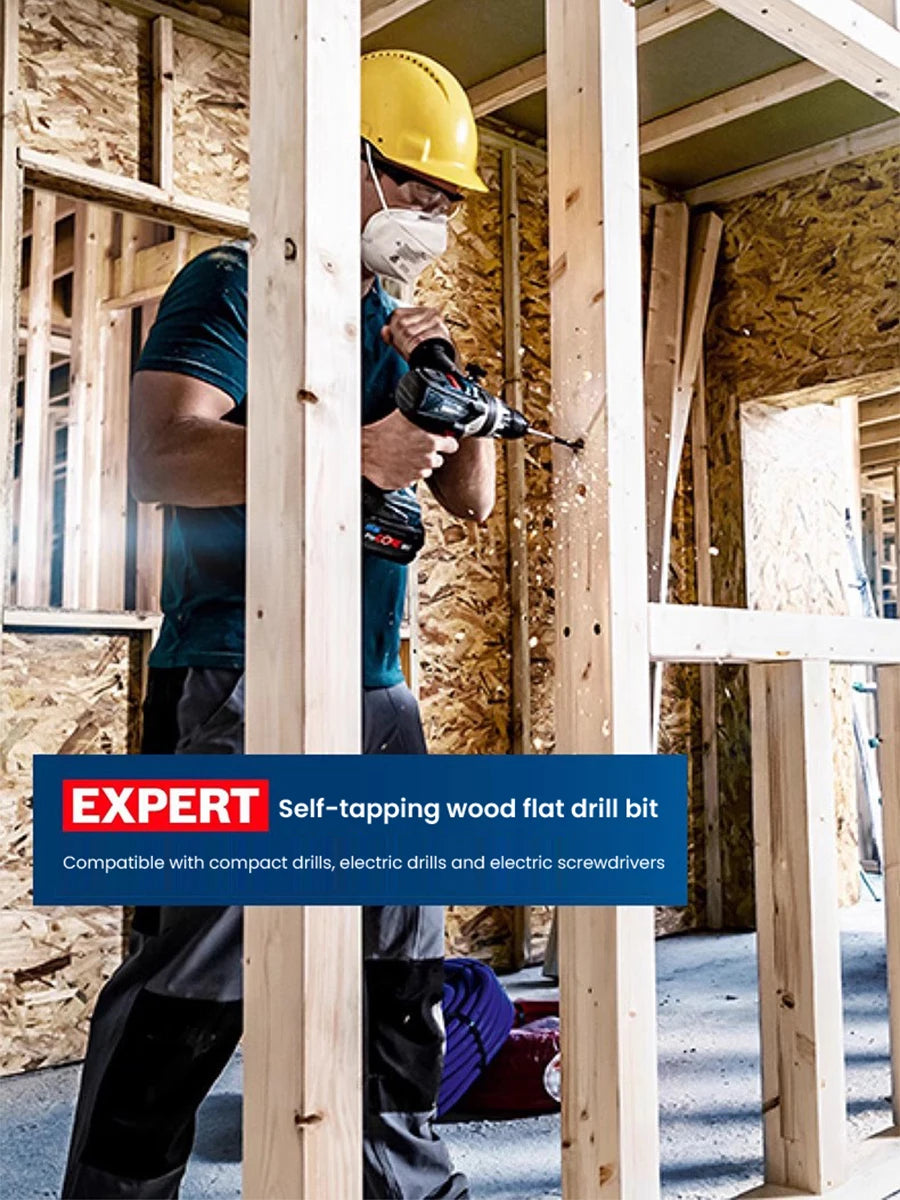 Bosch Expert Drill Bits Wood Drilling Self-tapping Thread 1/4 "HEX Shank Power Tool Accessories for Electric Screwdriver