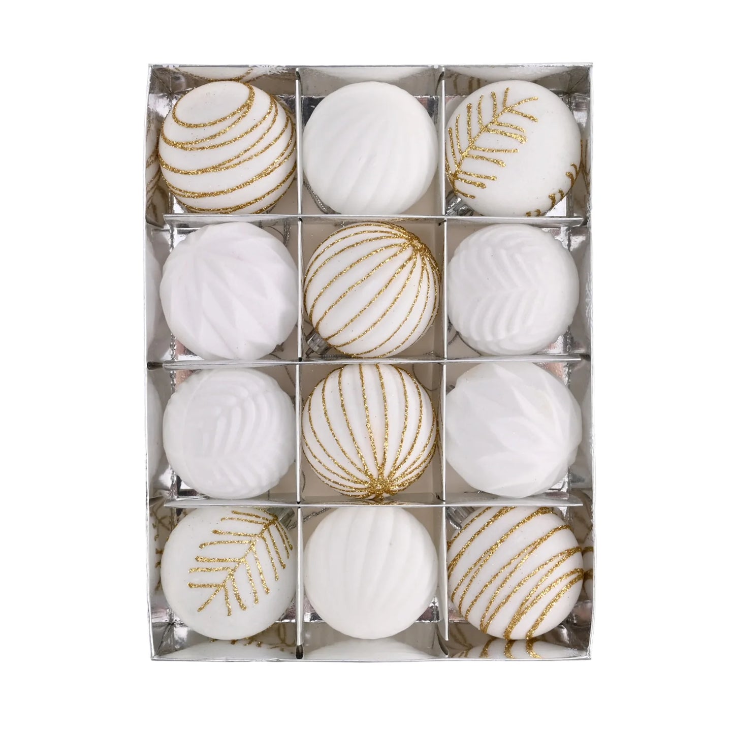 Choice Christbaumkugeln Glitzernde Kugeln - Inhalt 12 Stück, Durchmesser 6 cm