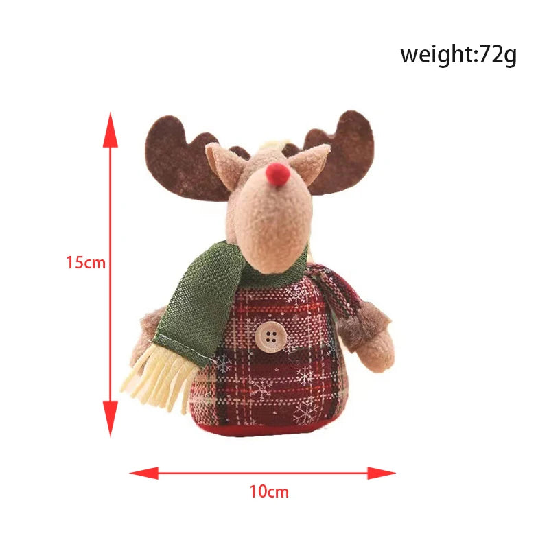 G6D1N9 Weihnachtsmann Puppe - Größe 25 cm, Material Stoff