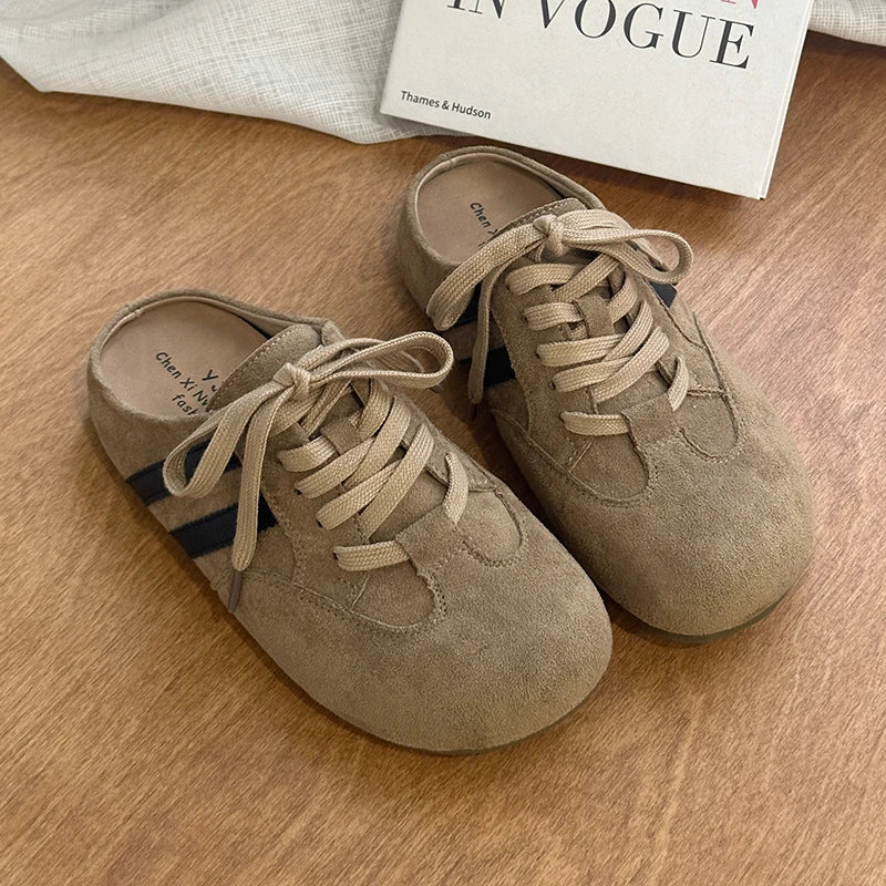 Casual Sneakers Woman Shoes Slippers Flats Platform Sandals Mules 2025 Brand Designer Lace Up Loafers Summer Women's Sneakers