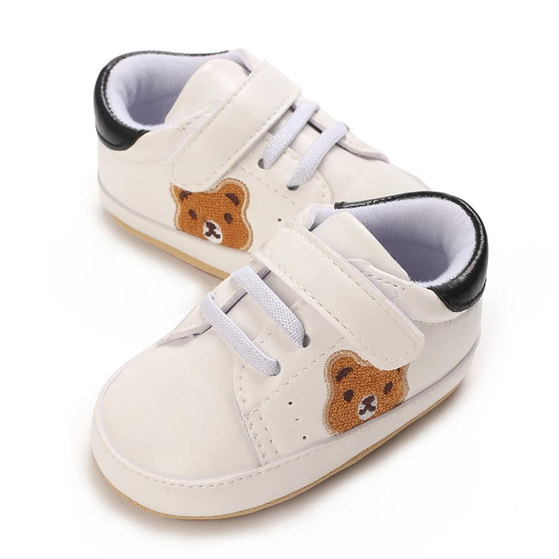 VALENSINA Panda Babyschuhe Anti Rutsch - 0-18 Monate Klett