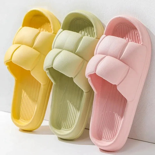Sommer Weich Schuhe Cloud Hausschuhe Innen Stumm Badezimmer Anti-Rutsch Slide Eva Strand Flip Flops Männer Damen Freizeit Sandalen