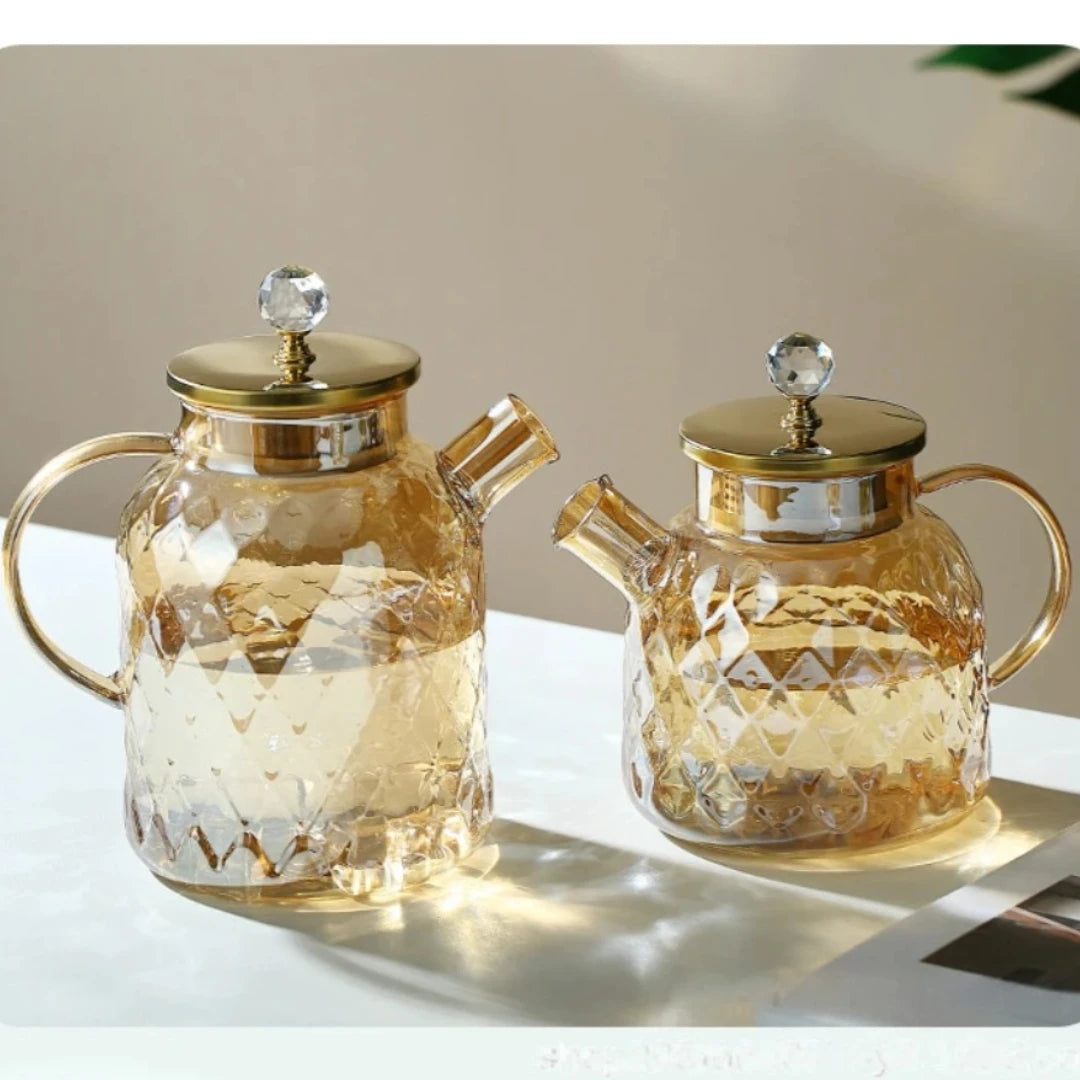 CasaBella Teekanne Mit Sieb - 1.0L Borosilikat Herd