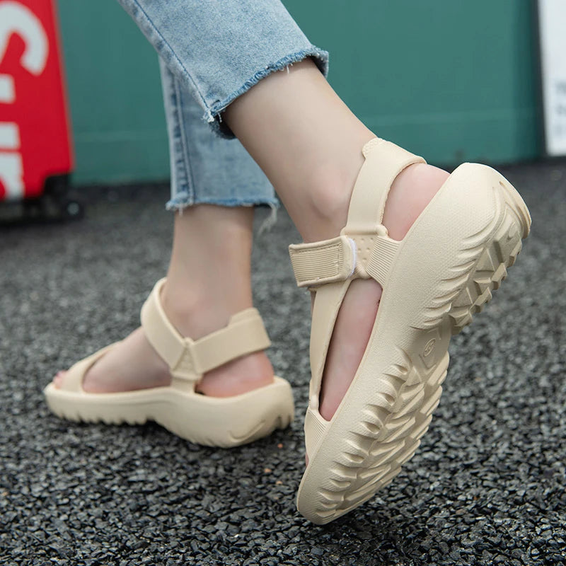 Sommer-Sandalen 2025: Womens Sandals Summer Trend Anti-slip Wear-resistant - Lightweight EVA Flat Sandals Women Outdoor Beach Shoes Collection