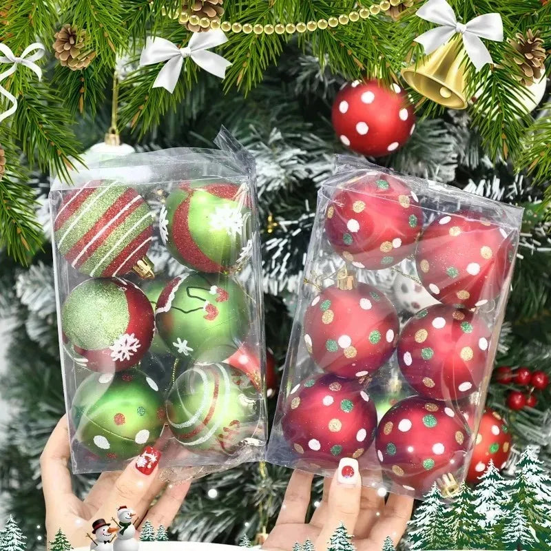 Choice Glitter Kugeln Glitzer Malerei - 6er Set Durchmesser 3 cm