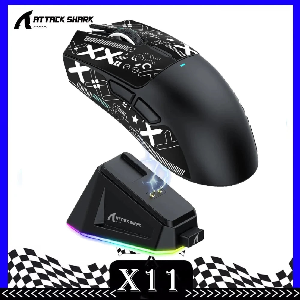 Gaming-Maus 2025: ATTACK-SHARK X11 Wireless - PixArt PAW3311 Collection