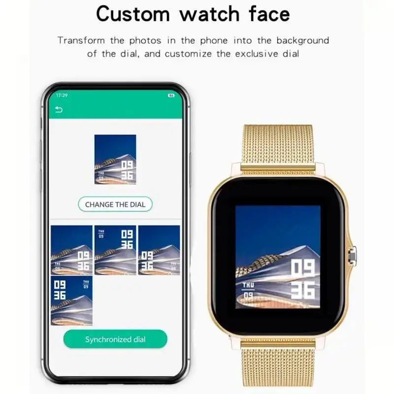 SmartWatch Pro Bluetooth Anruf - 1.44 Zoll SpO2 Blutdruck