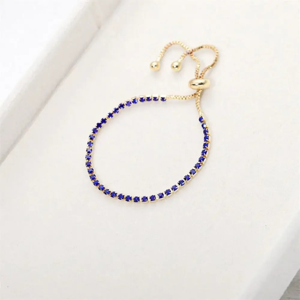 Brățară de lux cu stras complet - Brățară nouă, la modă, reglabilă, geometrică, cu zirconiu - Pentru bijuterii și accesorii pentru femei, mândrie