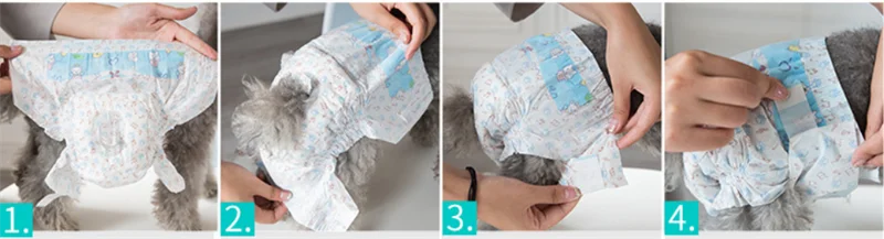 Keine Windeln Hund Einweg Superabsorption - 10 Stk M