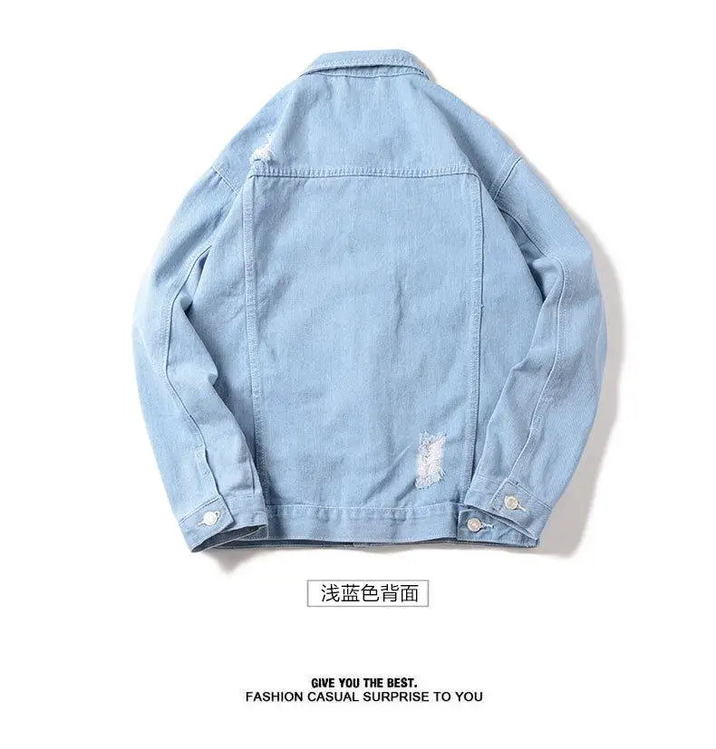 CN Guangdong Denim Mantel - Leicht Größe M Knopfverschluss