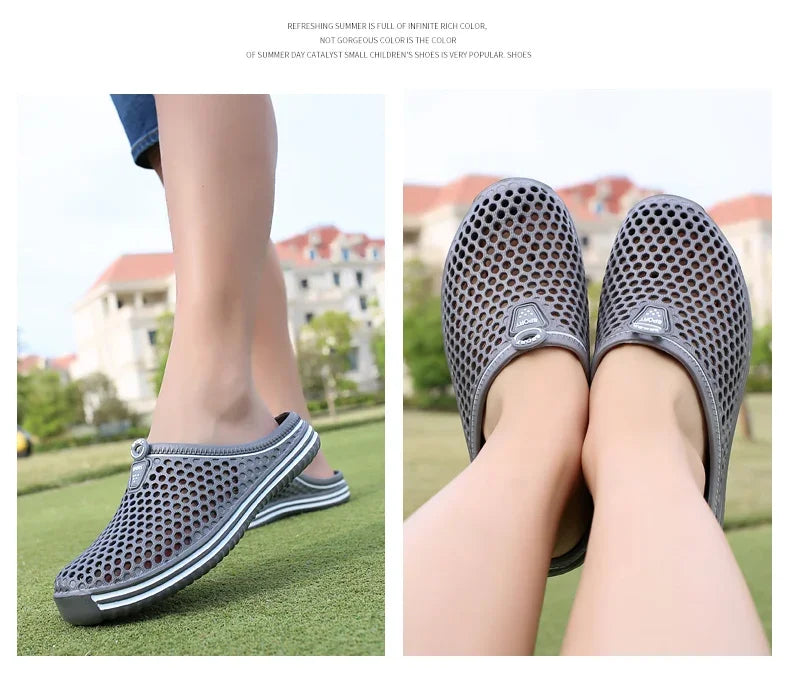 Herren-Pool-Sandalen 2025: Sonkpuel Komfortable Männer Pool Sandalen Sommer Outdoor Strand Schuhe Männer Slip on Garten Clogs Lässige Wasser Dusch Hausschuhe Unisex Zapatos Kollektion