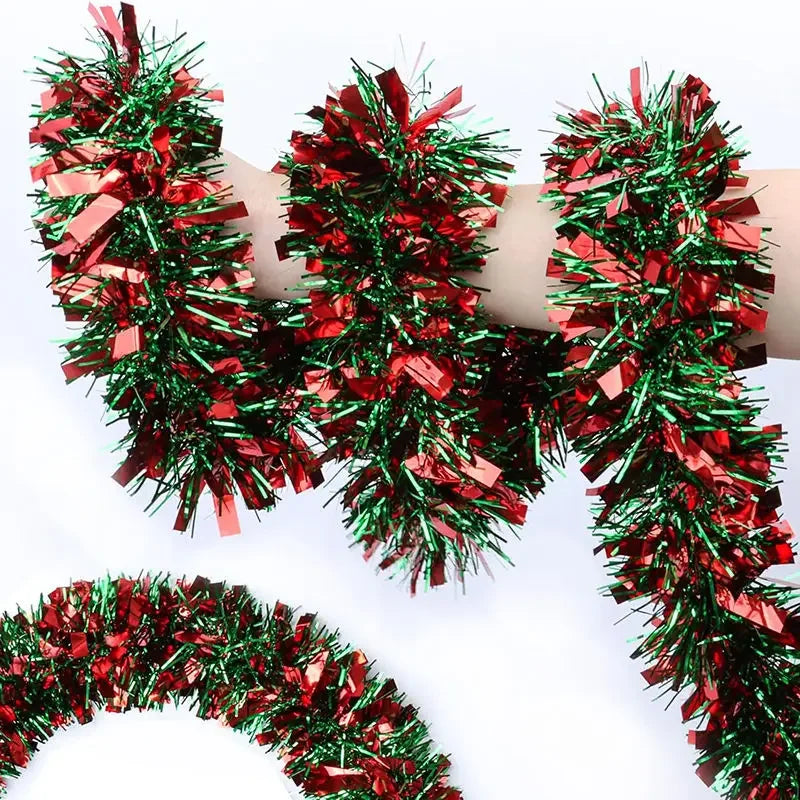 Choice Weihnachtsgirlande Glitzer - Länge 2 Oder 10 m Rot Grün Deko