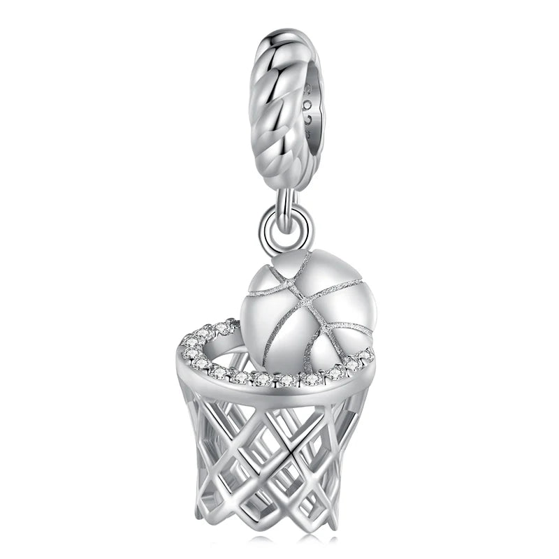 WOSTU 925 Sterling Silber Anhänger 2025: Frauen Junge Mädchen Haustier Kamera Biene AAA Cubic Zirkonia - Kaffee Marienkäfer Perlen DIY Original Armband 1.9g