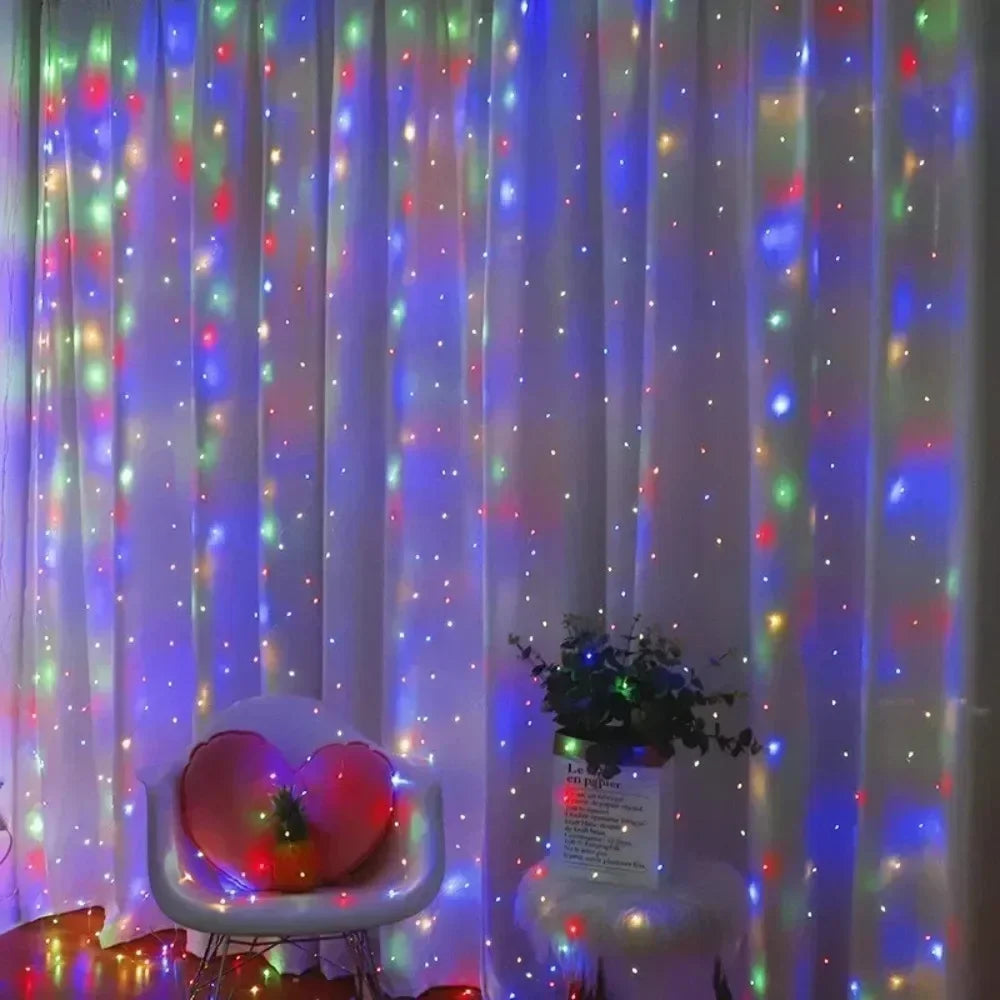 FairyLights CurtainLights Fernbedienung - Länge 3 4 6 m, USB, <60 lm
