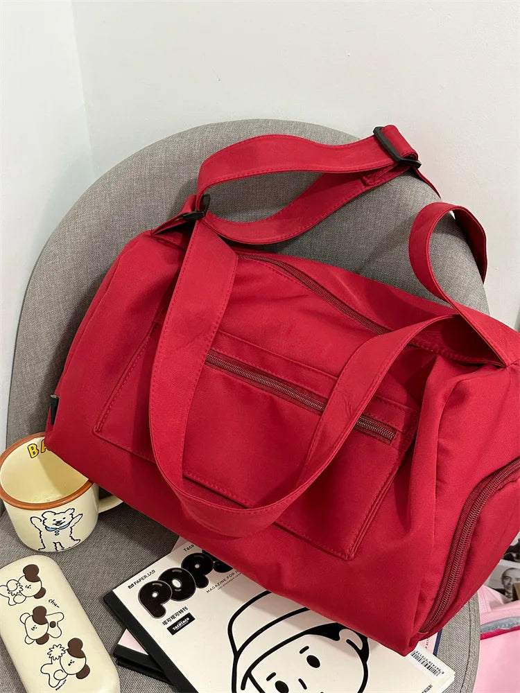 Large Crossbody Travel Tote Bags for Women 2024 Canvas Shoulder Messenger Bag Sports Yoga Satchels Fashion Woman Handbag