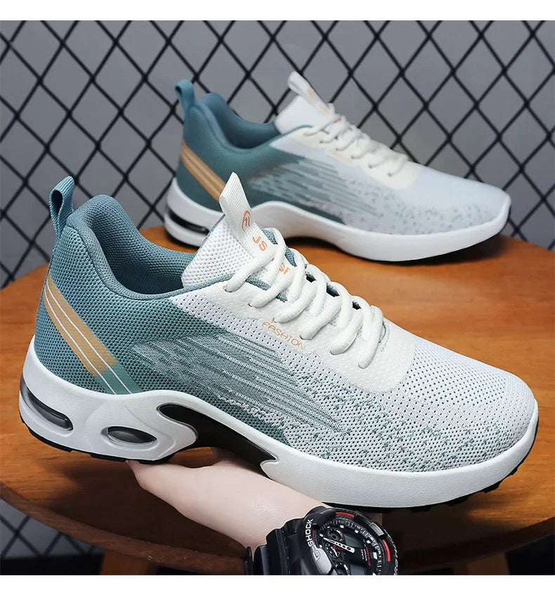 Fashionable Breathable Sneakers for Men - Stylish Mesh Casual Shoes for Daily Wear