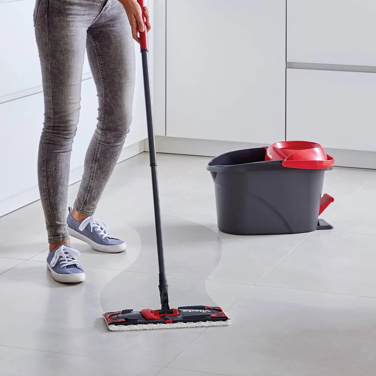 Ileda Ultramax Turbo 2-in-1 Bodenwischer - 75–130 cm Mikrofaserbezug