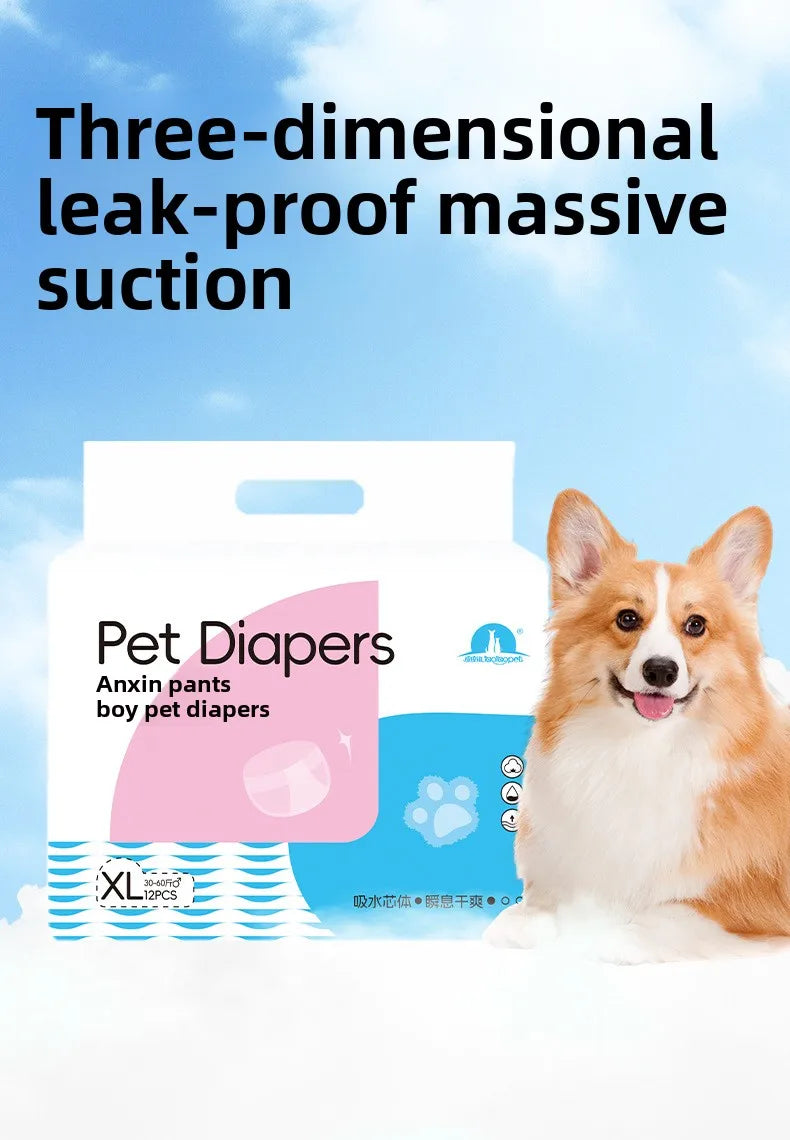 Choice Welpenwindel wasserdicht - 12 Stk verstellbar M
