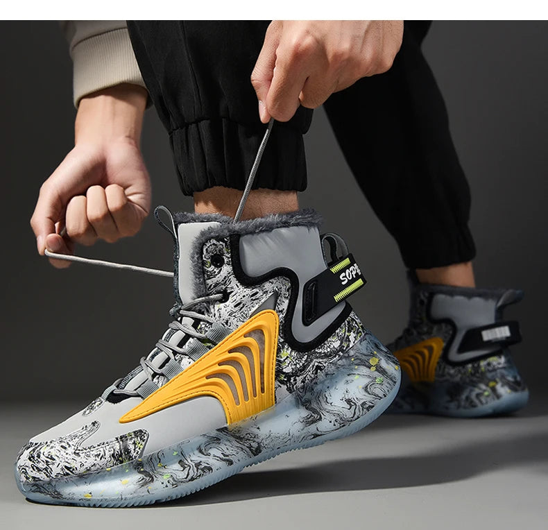 Ghete de iarnă Lexsan Allround cu șireturi, impermeabile - mărime până la gleznă, talpă antiderapantă