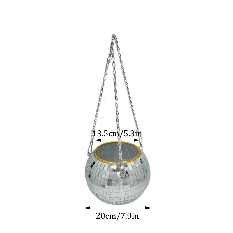 OtherChoice Disco Ball Hängeampel - Spiegelglas 10cm PS