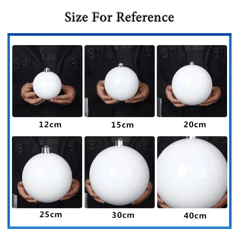 Pearlescent Kugel Glänzende Christbaumkugel - Durchmesser 12-25 cm Kunststoff