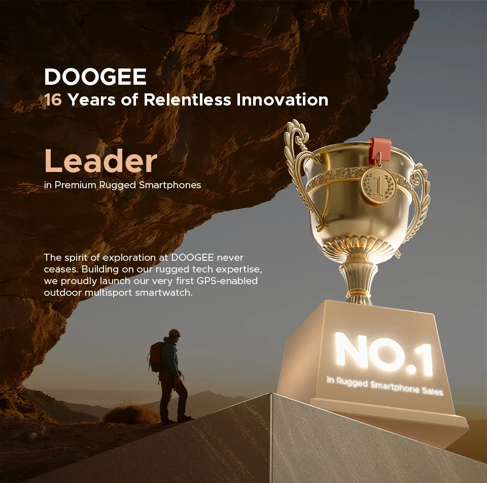 DOOGEE Anywise W1 AMOLED - Akkulaufzeit 18 Tage, Bluetooth 5.3, 1,43 Zoll
