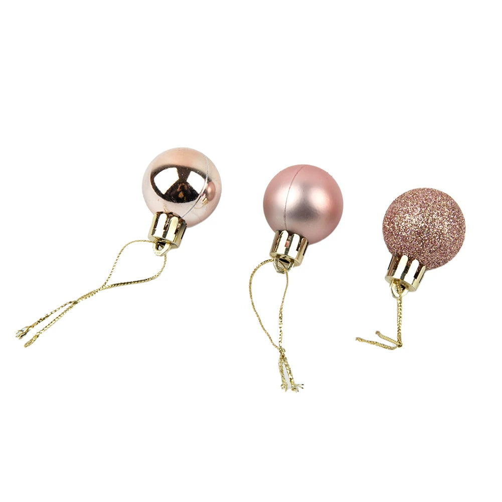 DekoPro Kugelset Modern - Inhalt 24 Stück 3 cm Kunststoff