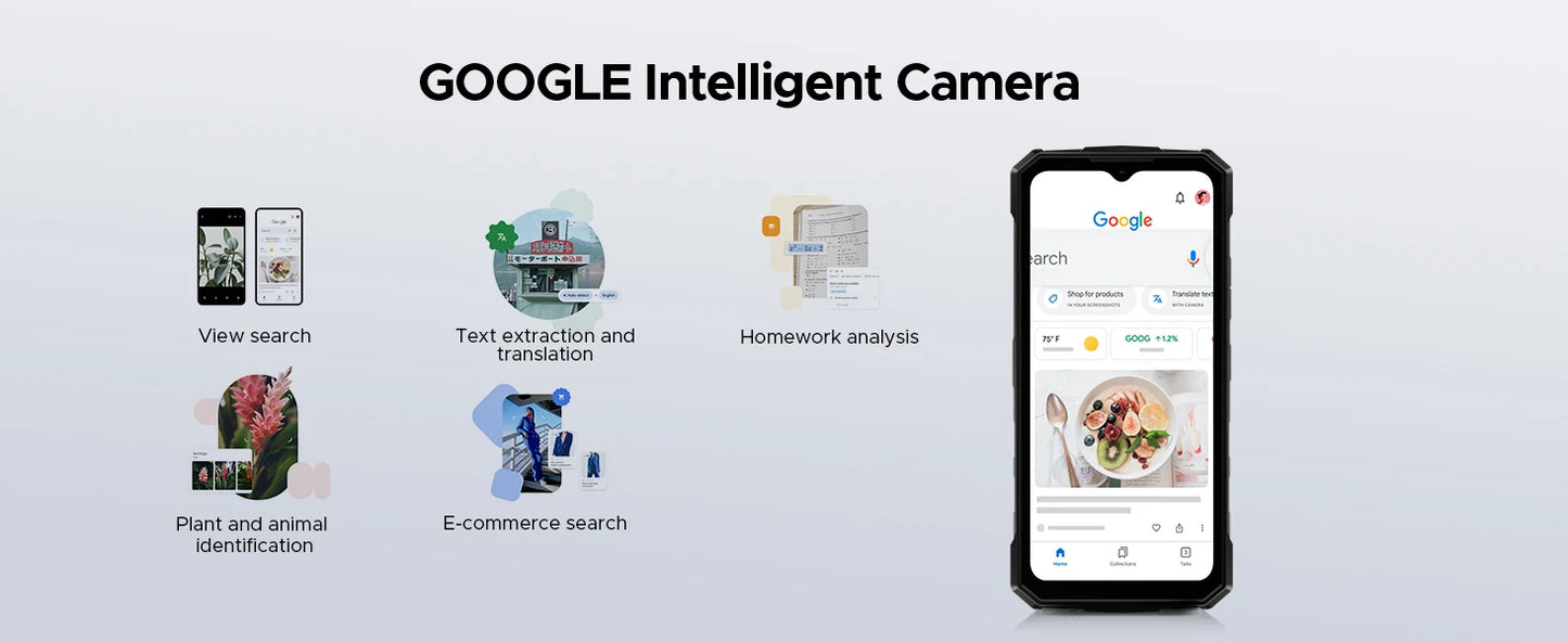 DOOGEE Feuer 5 Großer Akku - 13000 mAh 6,6 Zoll Display Schnellladung