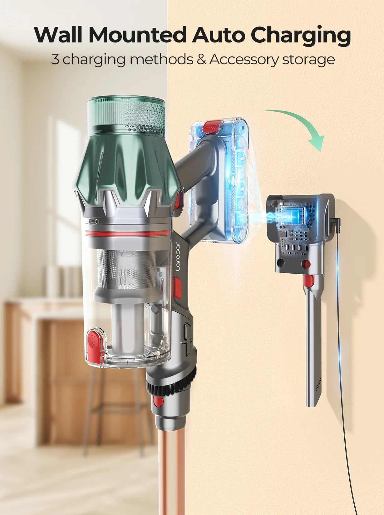 Laresar V7 PRO Kabelloser - 0,6-1 L 600 W Unter 3 kg